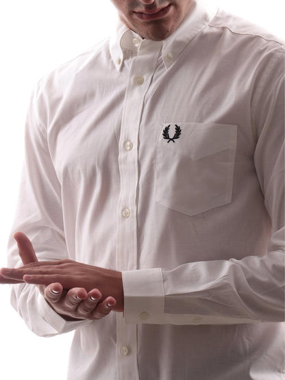 Fred Perry Camicia Uomo M4695 Bianco