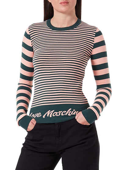 Love Moschino Maglia Donna W S M19 10 X 1495 Verde rosa