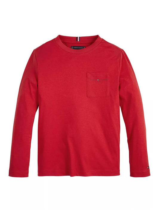 Tommy Hilfiger T-shirt Bambino Kb0kb07848t Rosso