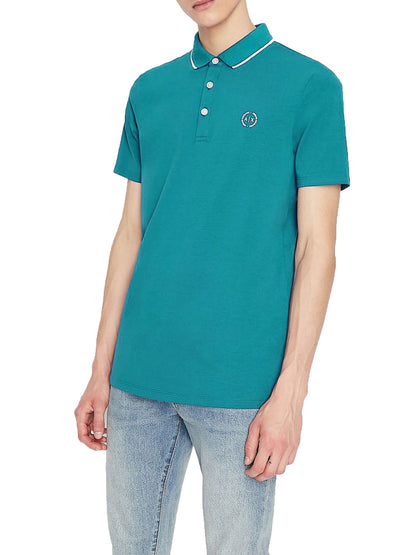 Armani Exchange Polo Uomo 8nzf70 Z8m9z Turchese