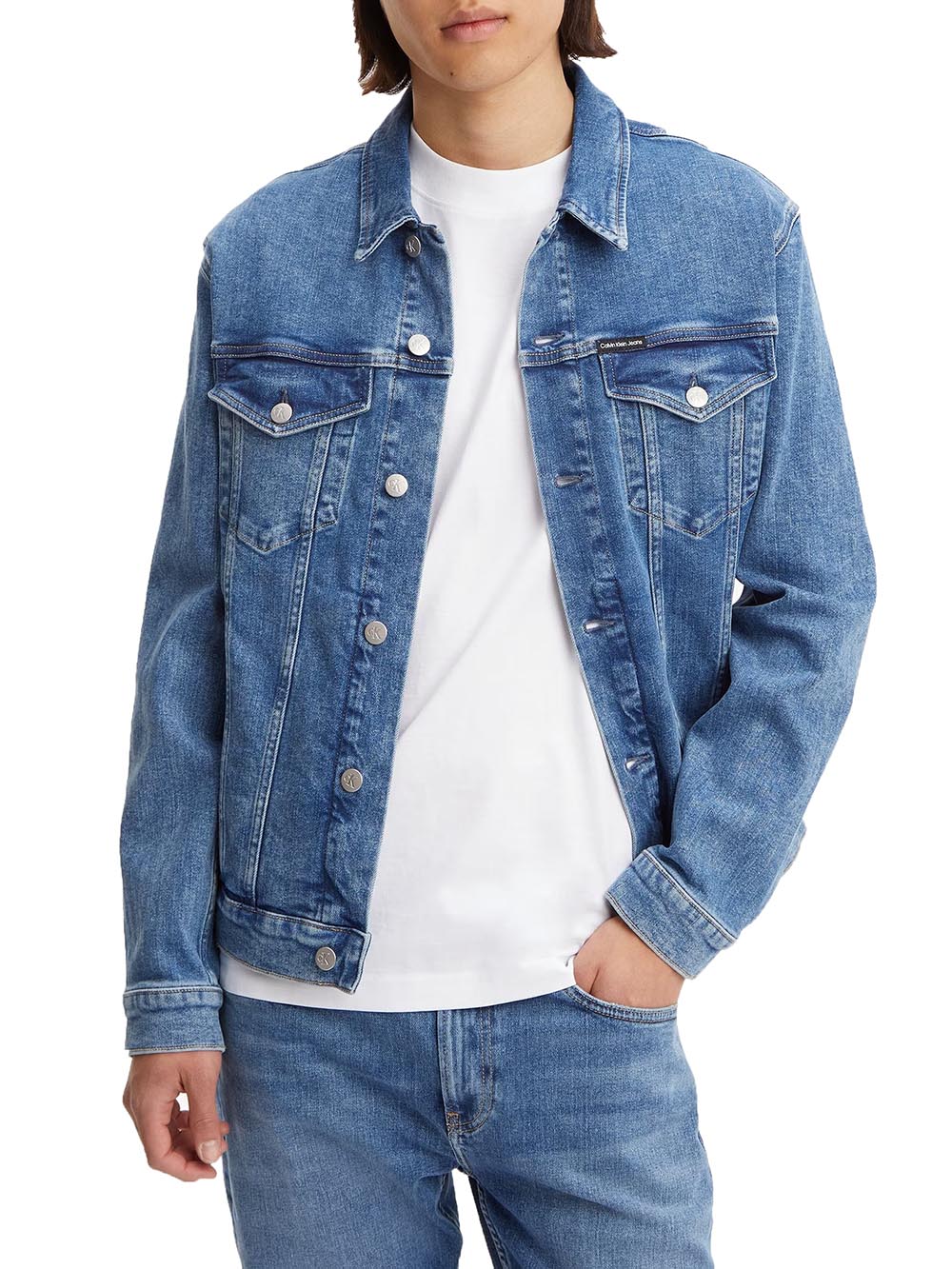 Calvin Klein Giubbino Uomo J30j322377 Denim medium