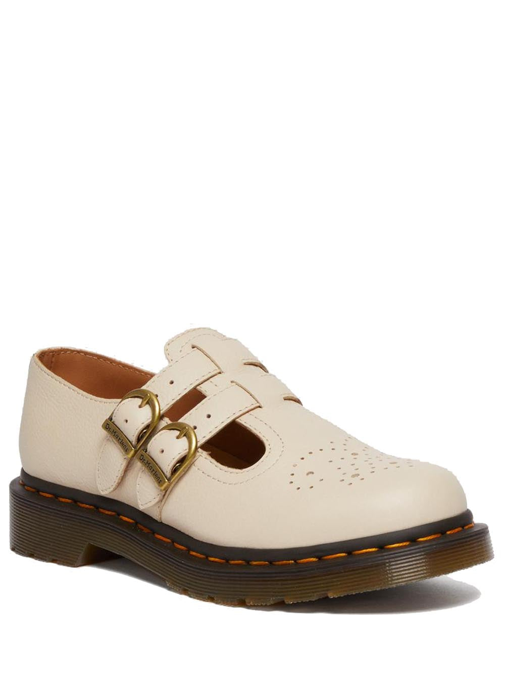 Dr. Martens Scarpa Donna 8065 Mary Jane Parchement Virginia Beige