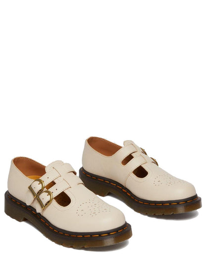 Dr. Martens Scarpa Donna 8065 Mary Jane Parchement Virginia Beige