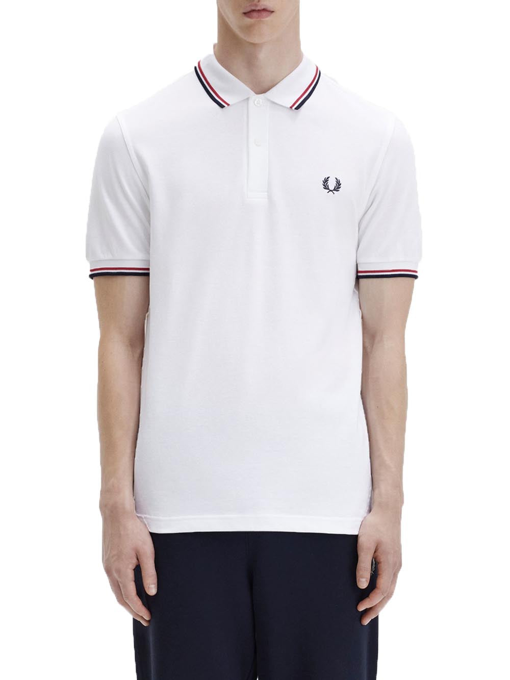 Fred Perry Polo Uomo M3600 Bianco