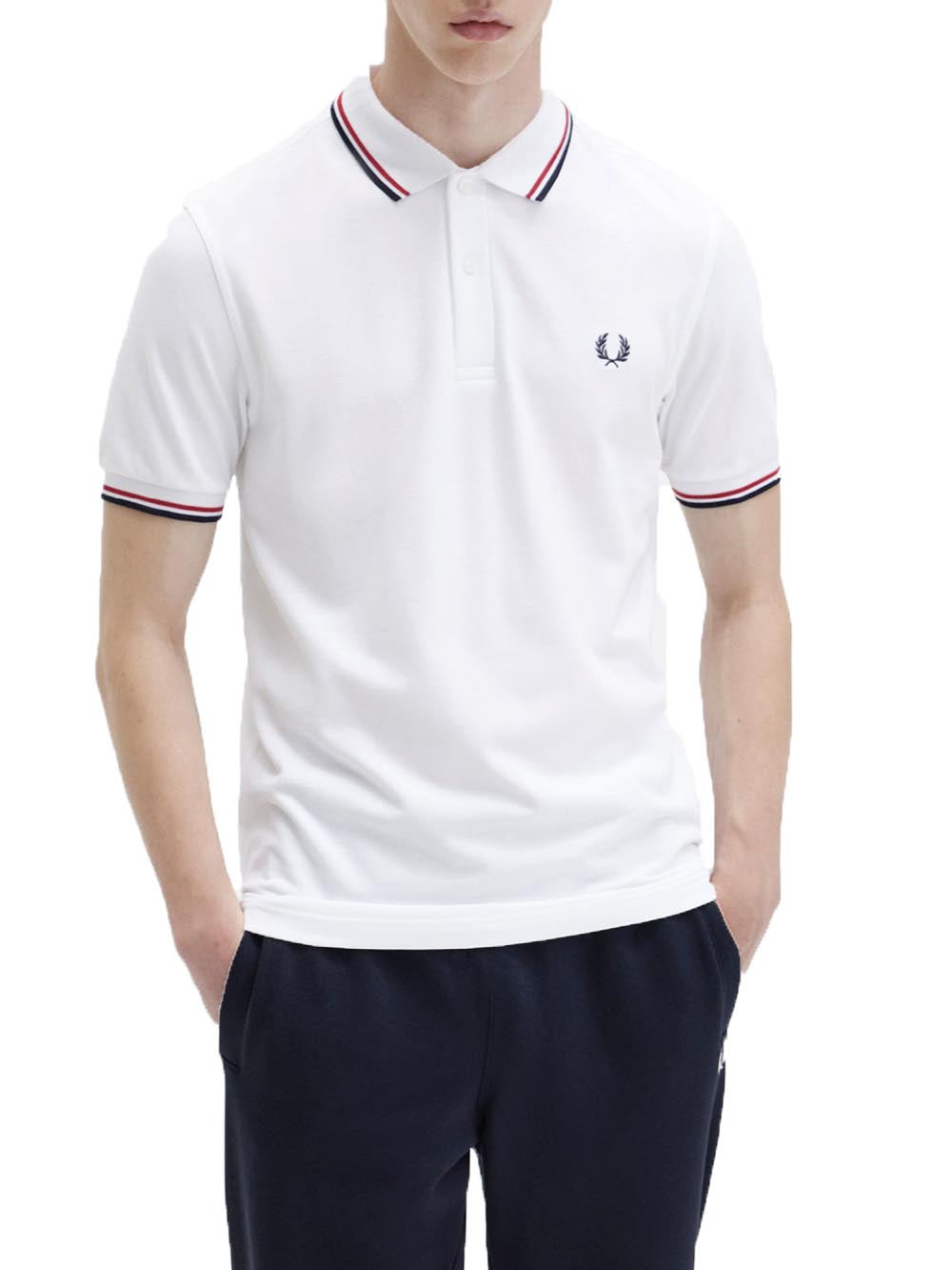 Fred Perry Polo Uomo M3600 Bianco