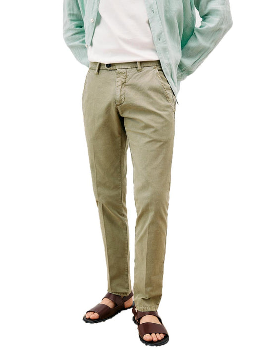 Roy Roger's Pantalone Uomo New Rolf Man Canvas Verde