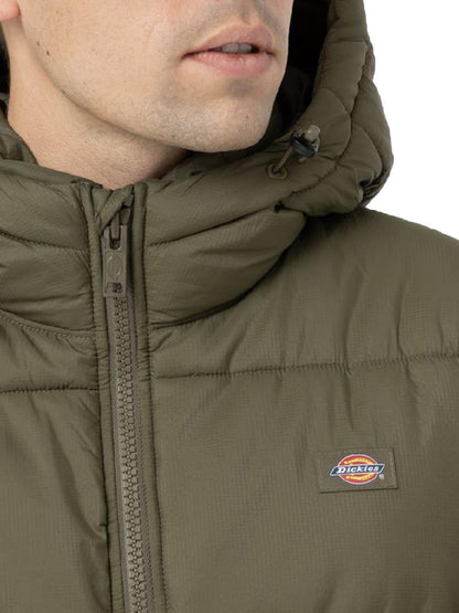 Dickies Giubbino Uomo Waldenburg Hooded Dk0a4yey Verde militare