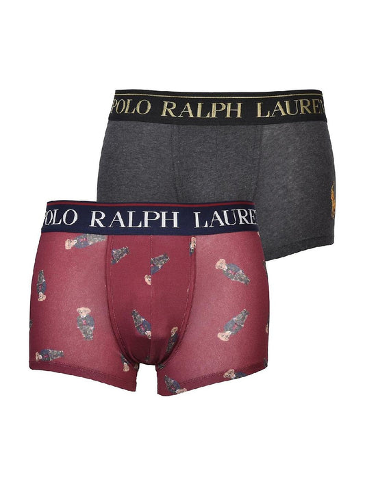 Polo Ralph Lauren Boxer Uomo 714843425 Grigio bordò