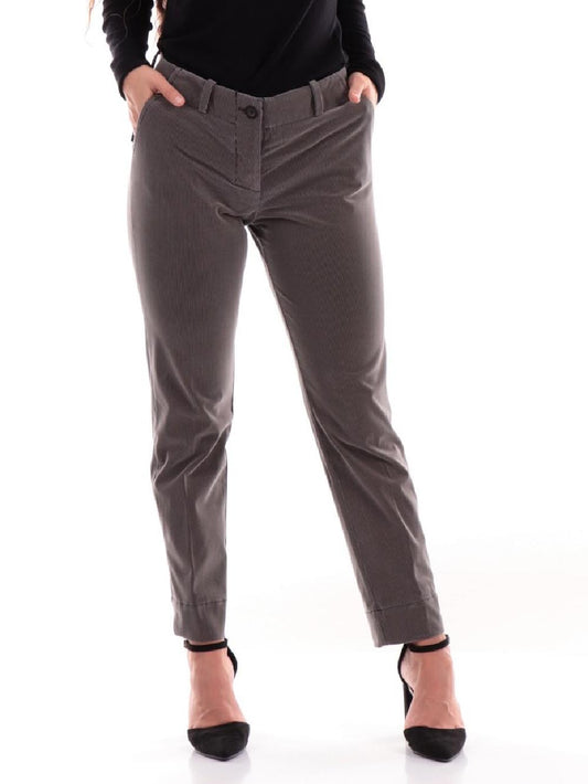 RRD Roberto Ricci Designs Pantalone Donna Techno Velvet 1000 Chino Wom Pant W23688 Tortora