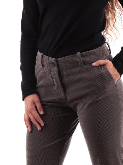 RRD Roberto Ricci Designs Pantalone Donna Techno Velvet 1000 Chino Wom Pant W23688 Tortora