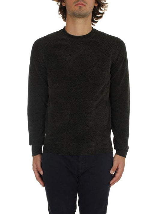 RRD Roberto Ricci Designs Maglia Uomo Velvet Round Knit W23030 Verde militare