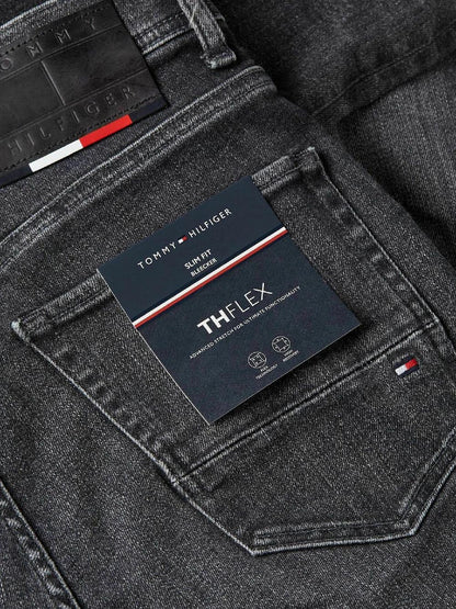 Tommy Hilfiger Jeans Uomo Slim Bleecker Pstr Mw0mw32086 Nero