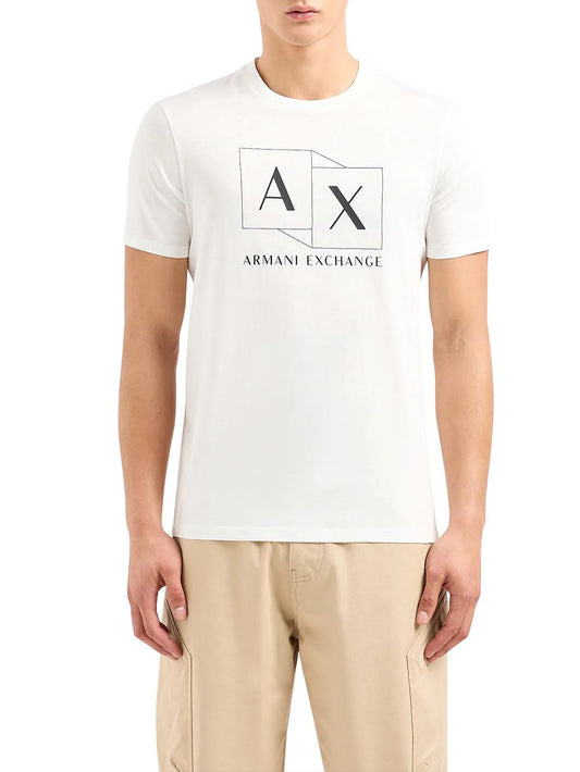 Armani Exchange T-shirt Uomo 3dztad Zj9az Bianco