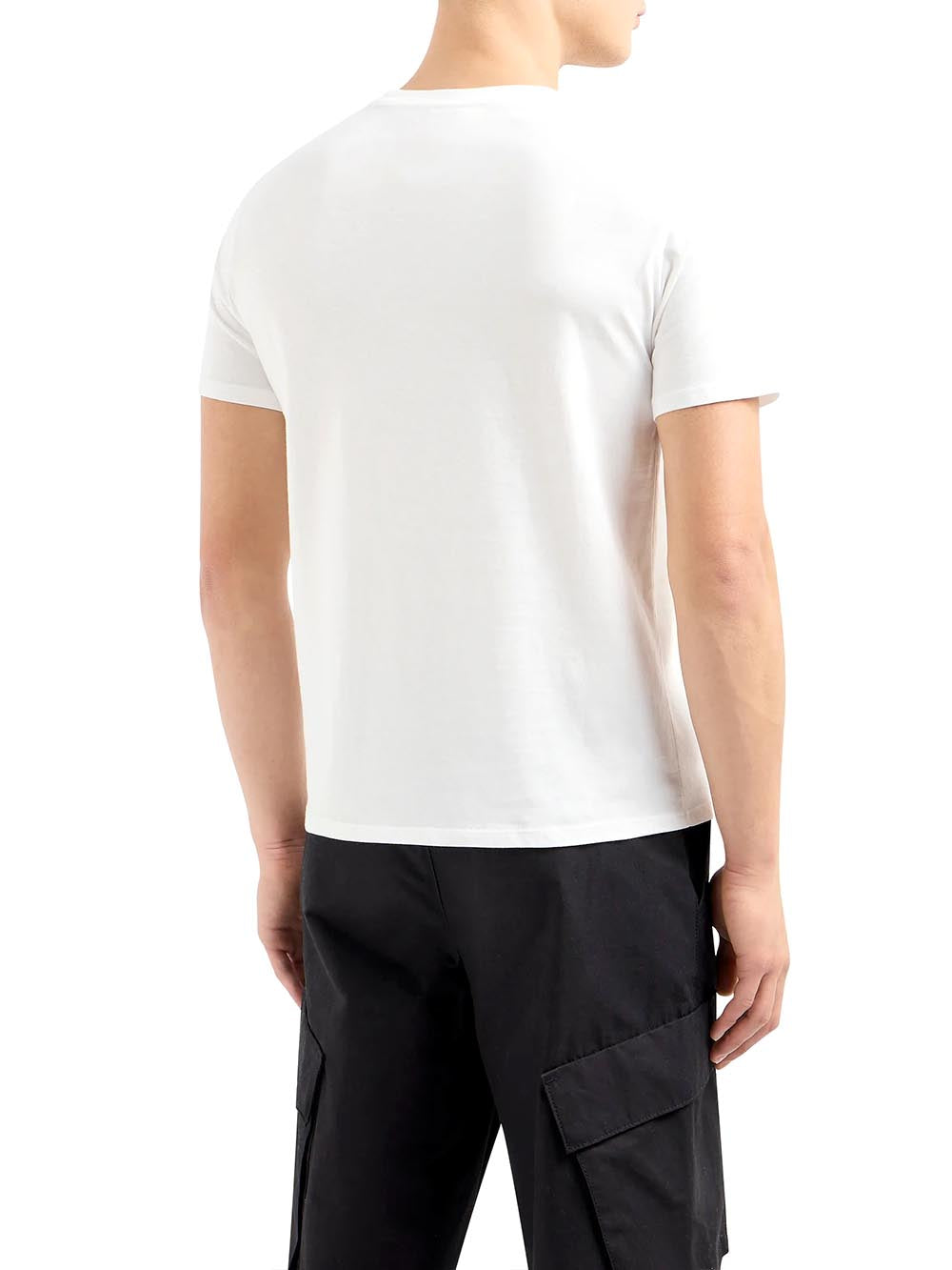 Armani Exchange T-shirt Uomo 3dztbj Zj9tz Bianco